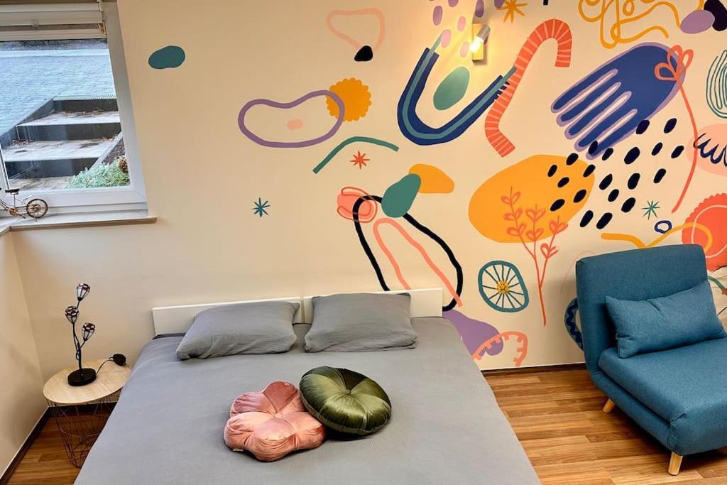 La Fresque D'Heloise - Appartement 1 Chambre 2 Lits Doubles Péruwelz المظهر الخارجي الصورة